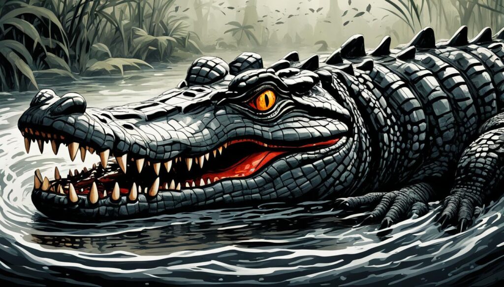 De diepte van dromen met krokodillen
