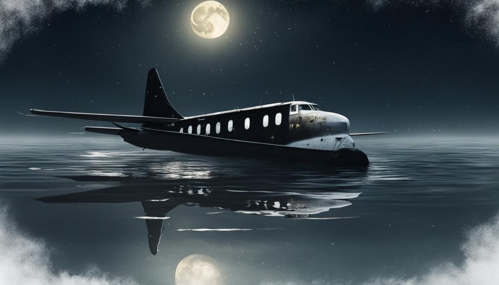 droom van vliegtuigcrash in water